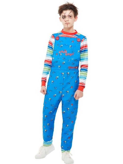Chucky Costume, Blauw Kind van Smiffys koop je bij Partywinkel