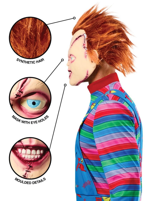 Chucky masker gehecht van Rubies koop je bij Partywinkel
