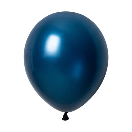 Marineblå perleballoner, 30 cm, 50 stk.