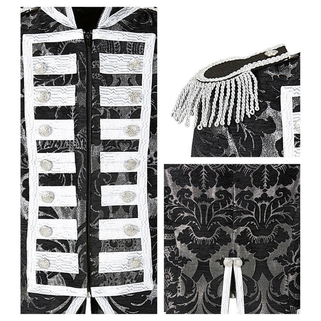 Circus Jas Zwart Zilver Heren van Widmann koop je bij Partywinkel