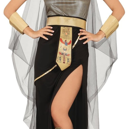 Cleopatra Kostuum Zwart Goud Dames van Fiestas Guirca koop je bij Partywinkel