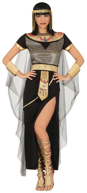 Cleopatra Kostuum Zwart Goud Dames van Fiestas Guirca koop je bij Partywinkel