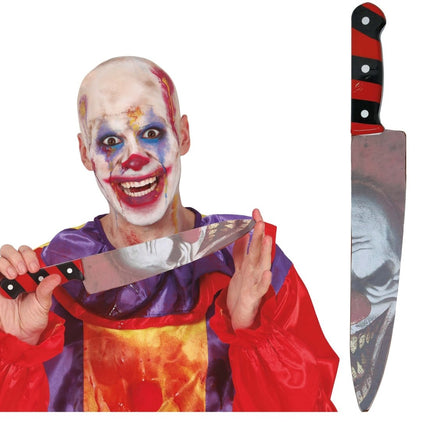 Clown Nep Mes 37cm van Fiestas Guirca koop je bij Partywinkel