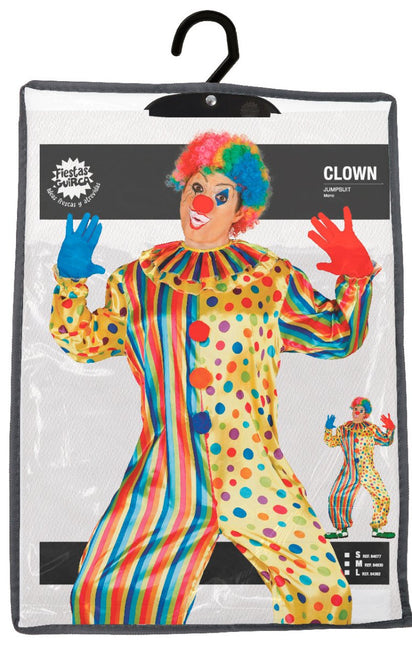 Clownspak Gekleurd Heren van Fiestas Guirca koop je bij Partywinkel