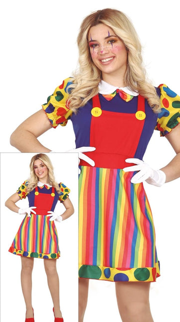 Clownspak Jurk Dames van Fiestas Guirca koop je bij Partywinkel