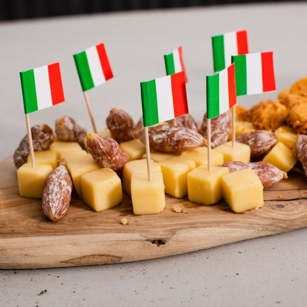 Cocktailprikkers Italie 8cm 50st van WeFiesta koop je bij Partywinkel