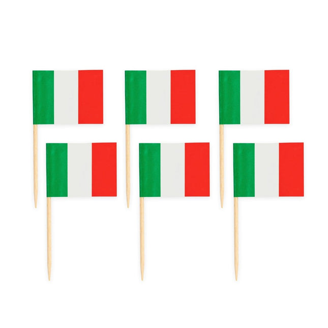 Cocktailprikkers Italie 8cm 50st van WeFiesta koop je bij Partywinkel