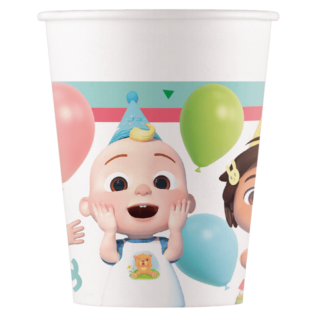 Cocomelon Bekers 200ml 8st van Procos koop je bij Partywinkel