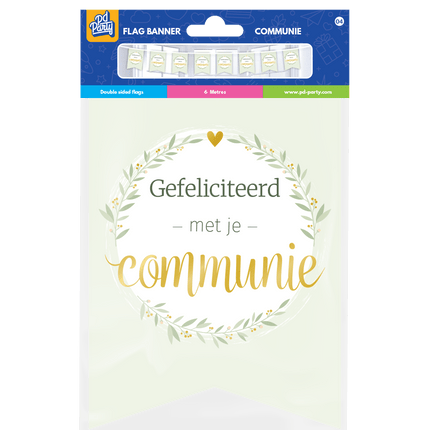 Communie Slinger 2,5m van Paper Dreams koop je bij Partywinkel