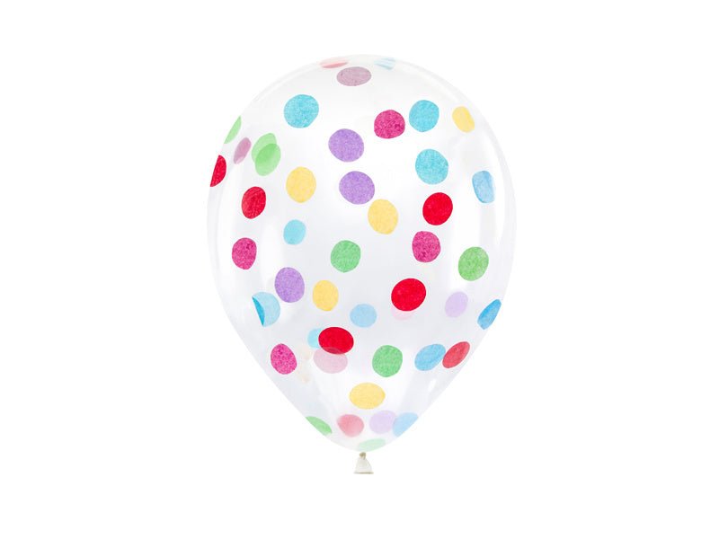 Confetti Ballonnen 30cm 6st van Partydeco koop je bij Partywinkel