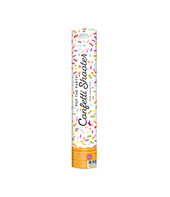 Confetti kanon 40 cm - Meerkleurig folie van Paper Dreams koop je bij Partywinkel