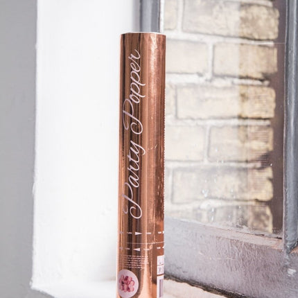 Confetti Kanon Rose Goud 28cm van Folat koop je bij Partywinkel