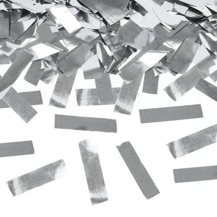 Confetti Kanon Zilver 80cm van Partydeco koop je bij Partywinkel