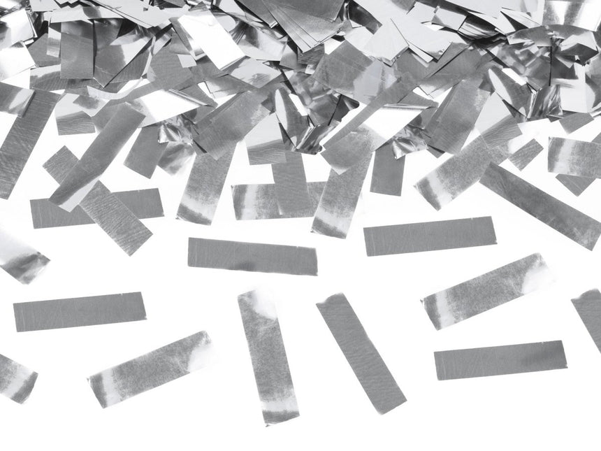 Confetti Kanon Zilver 80cm van Partydeco koop je bij Partywinkel
