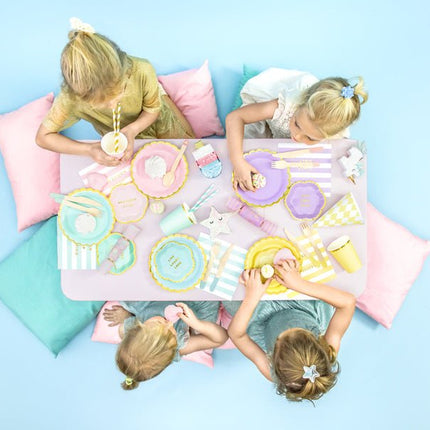 Confetti Knaller Pastel 17cm 6st van Partydeco koop je bij Partywinkel