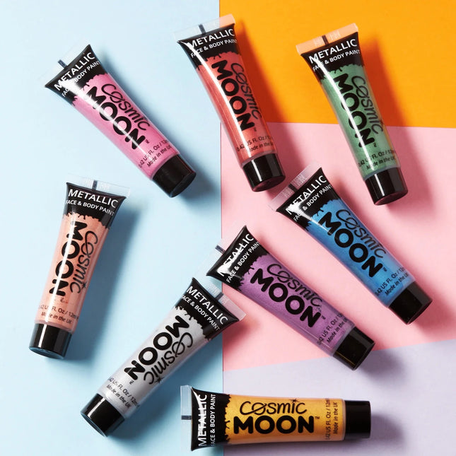 Cosmic Moon Metallic Face Paint Pink 12ml van Moon Creations koop je bij Partywinkel