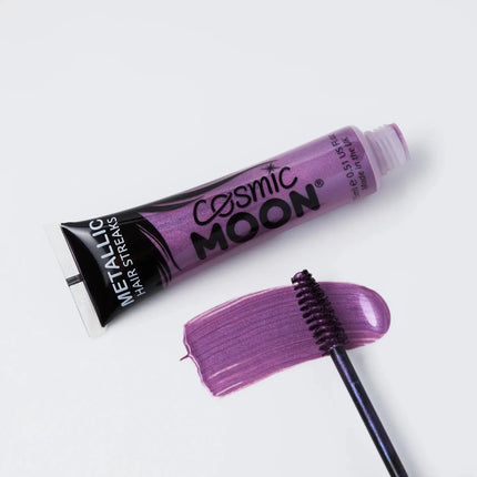 Cosmic Moon Metallic Hair Streaks Purple 15ml van Moon Creations koop je bij Partywinkel