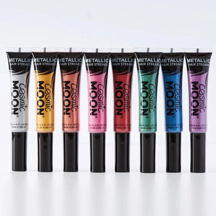 Cosmic Moon Metallic Hair Streaks Rose Gold 15ml van Moon Creations koop je bij Partywinkel