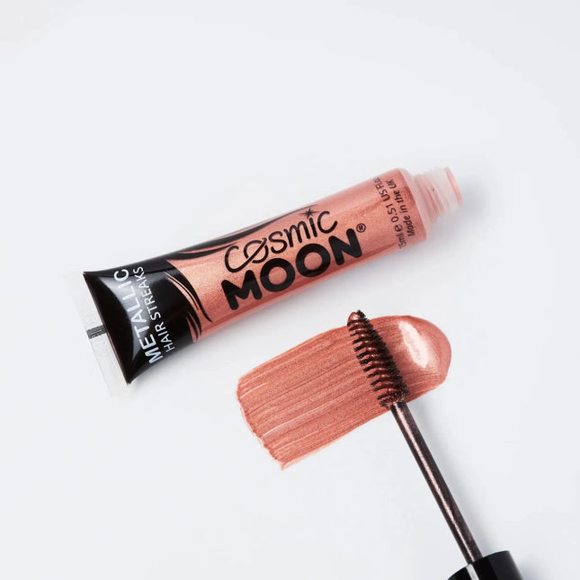 Cosmic Moon Metallic Hair Streaks Rose Gold 15ml van Moon Creations koop je bij Partywinkel