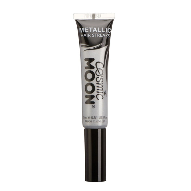 Cosmic Moon Metallic Hair Streaks Silver 15ml van Moon Creations koop je bij Partywinkel