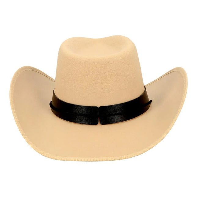 Cowboy Hoed Beige Wyatt van Boland koop je bij Partywinkel