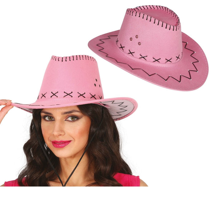 Cowboy Hoed Roze van Fiestas Guirca koop je bij Partywinkel