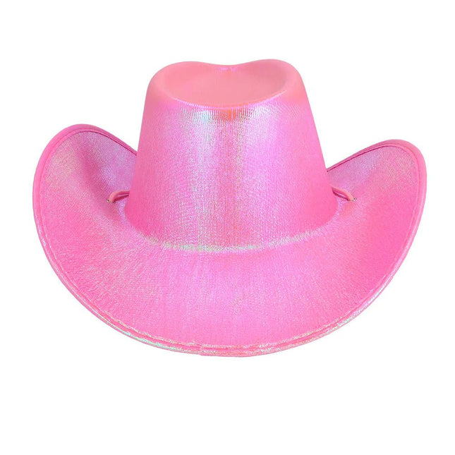 Cowboy Hoed Roze Parelmoer van Boland koop je bij Partywinkel