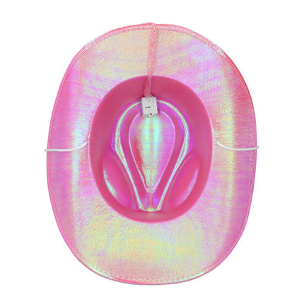 Cowboy Hoed Roze Pearl Led van Boland koop je bij Partywinkel