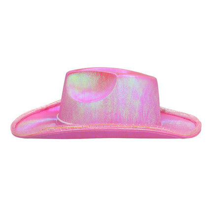 Cowboy Hoed Roze Pearl Led van Boland koop je bij Partywinkel