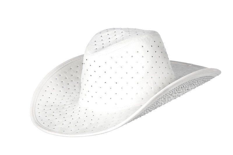 Cowboy Hoed Wit Strass van Wilbers & Wilbers koop je bij Partywinkel