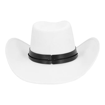 Cowboy Hoed Wit Wyatt van Boland koop je bij Partywinkel