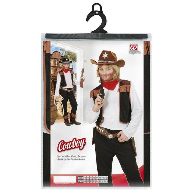 Cowboy Kostuum Kind 4 delig van Widmann koop je bij Partywinkel