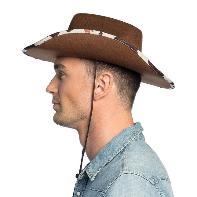 Cowboyhoed Deluxe van Boland koop je bij Partywinkel