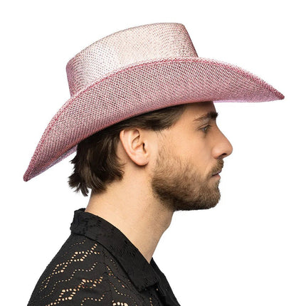 Cowboyhoed Midnight roze van Boland koop je bij Partywinkel