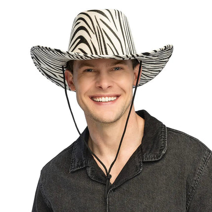 Cowboyhoed Wild zebra van Boland koop je bij Partywinkel