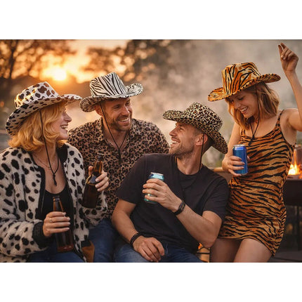 Cowboyhoed Wild zebra van Boland koop je bij Partywinkel
