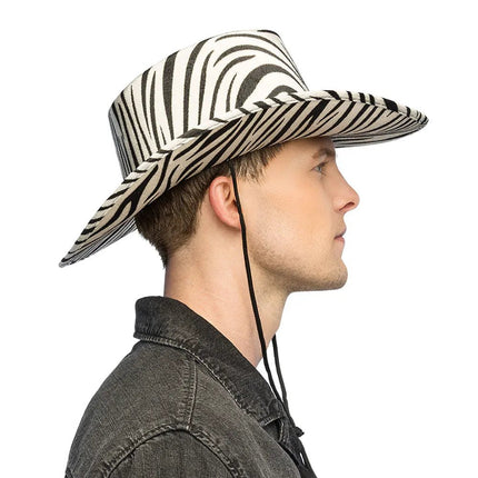 Cowboyhoed Wild zebra van Boland koop je bij Partywinkel