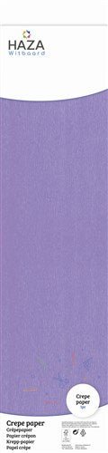 Crepe papier lila (250x50cm) van Haza Witbaard koop je bij Partywinkel