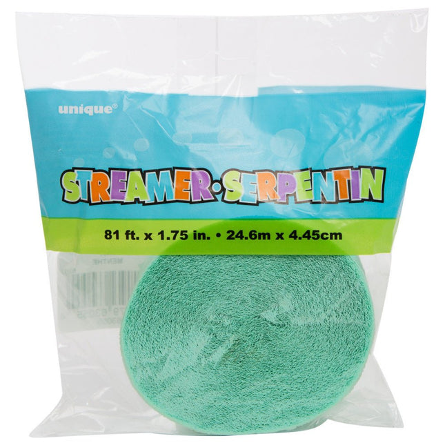 Crepe Slinger Mint Groen 24m van Unique koop je bij Partywinkel