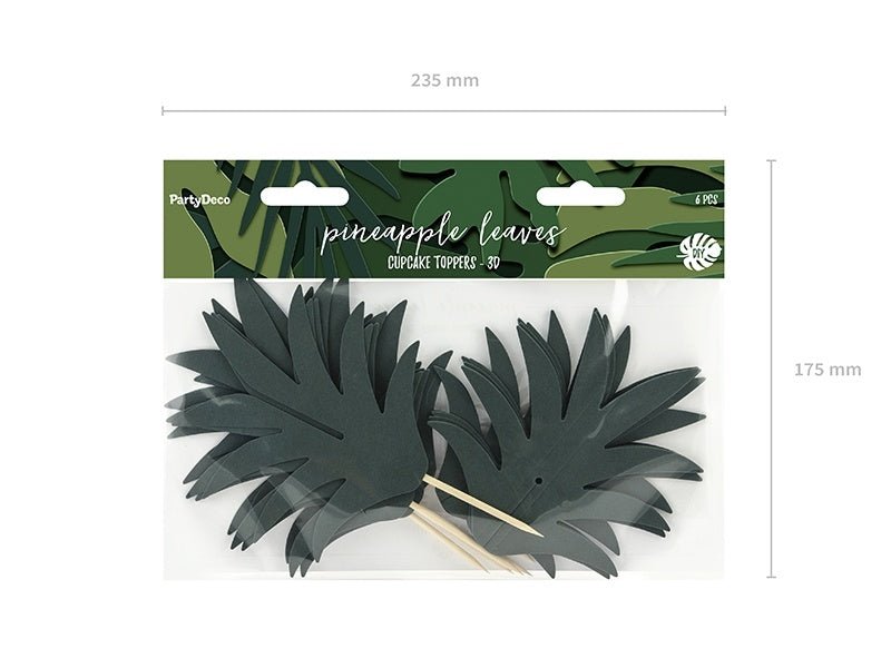 Cupcake Toppers Palmboom 16,5cm 6st van Partydeco koop je bij Partywinkel