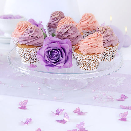 Cupcake Vormpjes Wit 8,5cm 10st van Partydeco koop je bij Partywinkel
