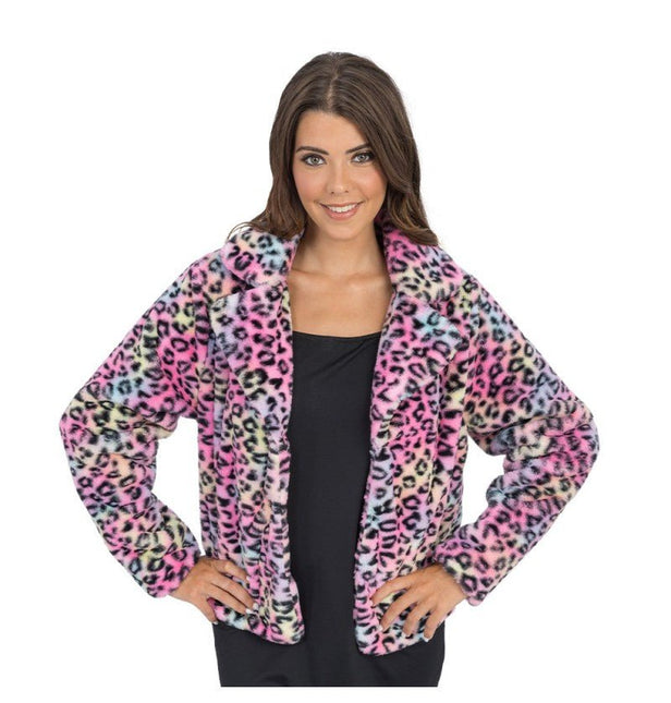 Damesjas – Multicolor Luipaardprint van CHAKS koop je bij Partywinkel