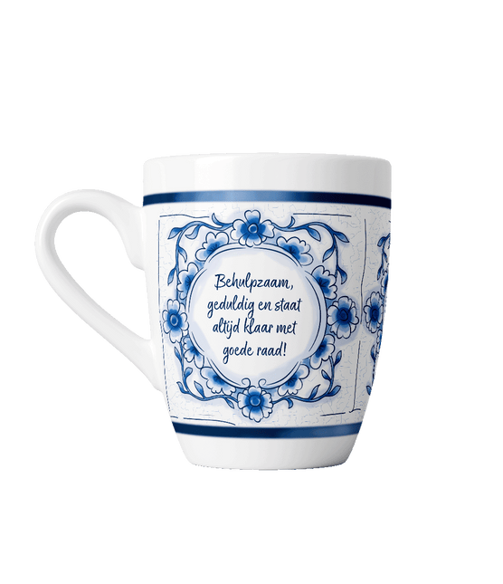 Delfts blauwe mok - Papa van Paper Dreams koop je bij Partywinkel