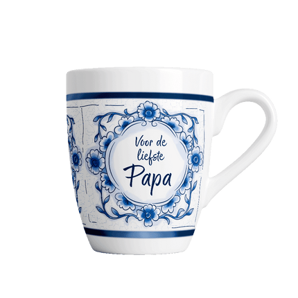 Delfts blauwe mok - Papa van Paper Dreams koop je bij Partywinkel