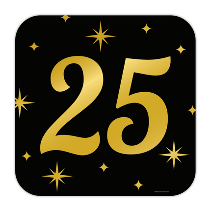 Deurbord 25 Jaar 50cm van Paper Dreams koop je bij Partywinkel