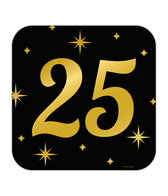 Deurbord 25 Jaar 50cm van Paper Dreams koop je bij Partywinkel