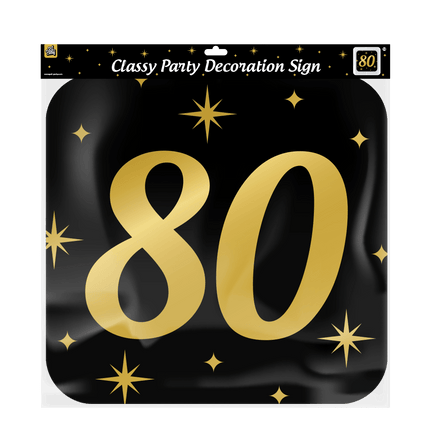 Deurbord 80 Jaar 50cm van Paper Dreams koop je bij Partywinkel