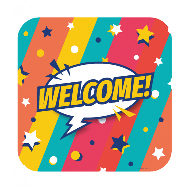 Deurbord Welcome 50cm van Paper Dreams koop je bij Partywinkel