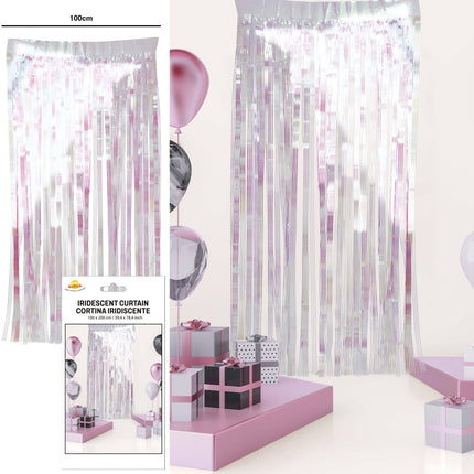 Deurgordijn Holografisch 2m van Fiestas Guirca koop je bij Partywinkel