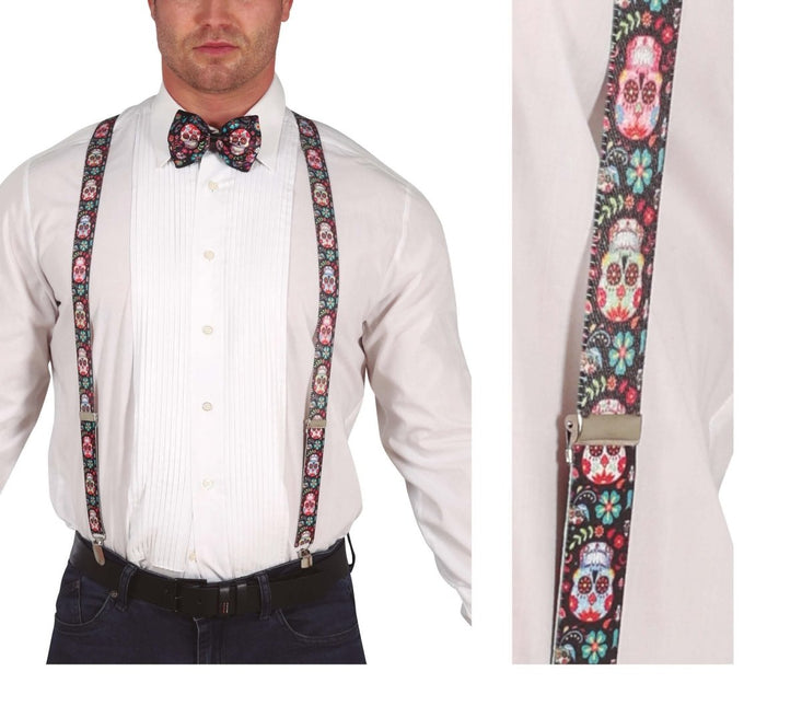 Dia De Los Muertos Bretels van Fiestas Guirca koop je bij Partywinkel